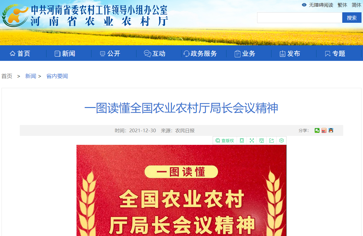 一圖讀懂全國農(nóng)業(yè)農(nóng)村廳局長會議精神